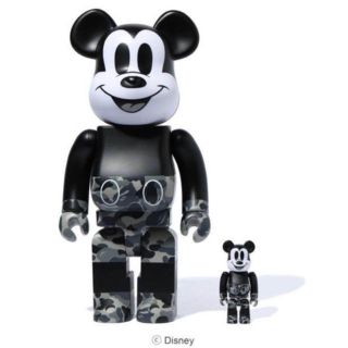 メディコムトイ(MEDICOM TOY)のBE@RBRICK BAPE MICKEY MOUSE 100%&400%(その他)