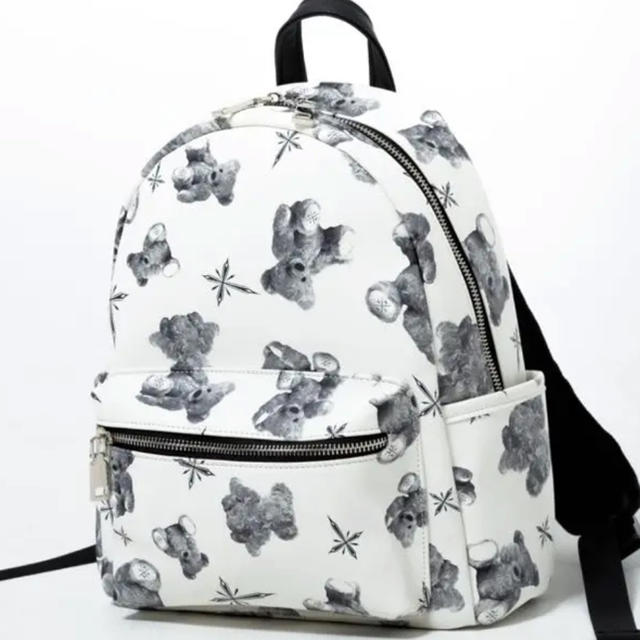 PU Back Pack ［Small］Myriad of bears ホワイトレディース