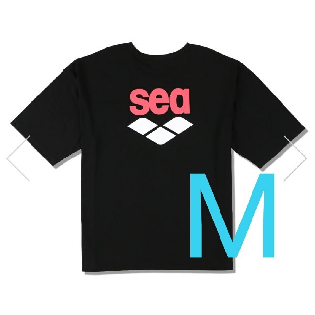 ARENA × WIND AND SEA ポケットTシャツ 黒M メンズのトップス(Tシャツ/カットソー(半袖/袖なし))の商品写真