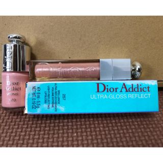 ディオール(Dior)の値下げ！ Dior Addict リップグロス マニキュア セット(リップグロス)