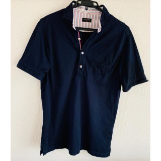 メンズビギ(MEN'S BIGI)のMEN'S BIGI メンズビギ　ポロシャツ（XLサイズ、ネイビー）(ポロシャツ)