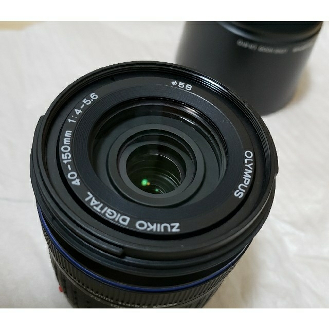OLYMPUS(オリンパス)のえいじさん専用　ZUIKO DIGITAL14-42mm + 40-150mm スマホ/家電/カメラのカメラ(レンズ(ズーム))の商品写真