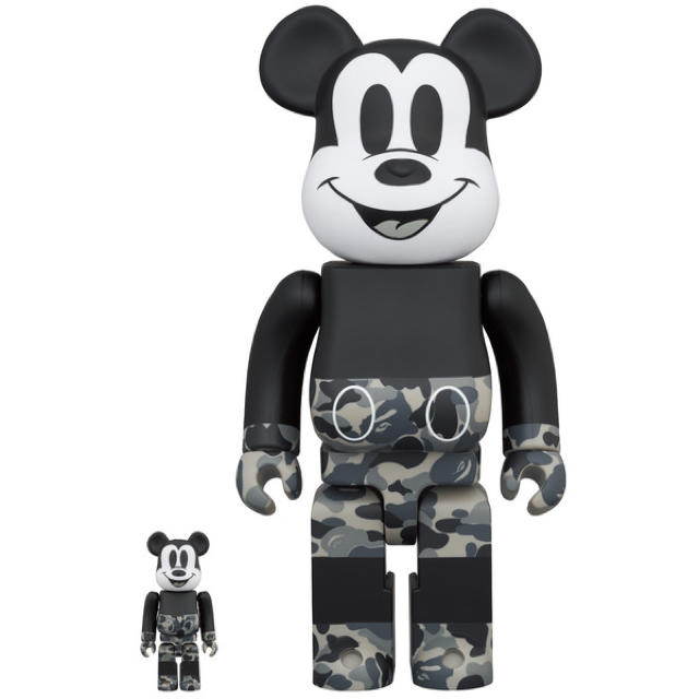 MEDICOM TOY(メディコムトイ)のBE@RBRICK BAPE MICKEY MOUSE 100%&400% エンタメ/ホビーのフィギュア(その他)の商品写真