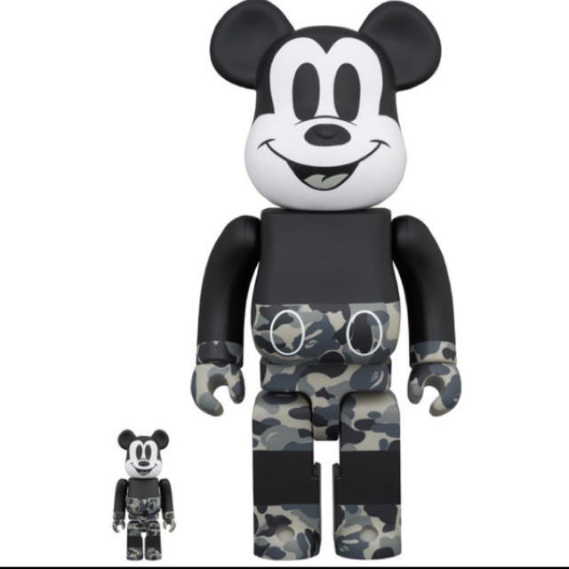 BE@RBRICK BAPE MICKEY MOUSE 100%&400%   エンタメ/ホビーのフィギュア(その他)の商品写真