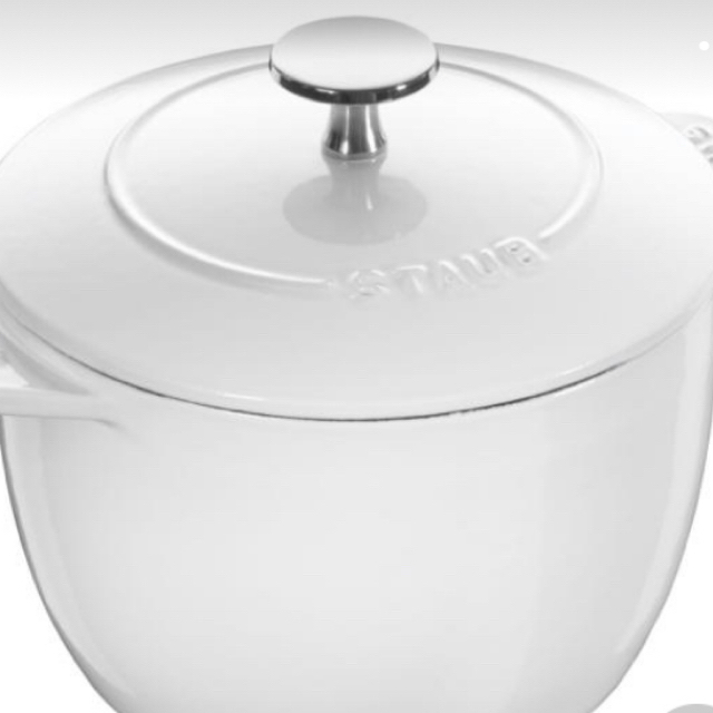 STAUB ファミリーライスココット 20cm ホワイトキッチン/食器