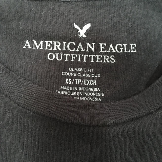 American Eagle(アメリカンイーグル)のKままさま専用　 アメリカンイーグル 半袖Tシャツ　ブラック　XS メンズのトップス(Tシャツ/カットソー(半袖/袖なし))の商品写真