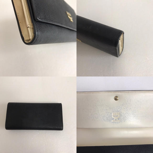 MCM(エムシーエム)のMCM 長財布　レザー　黒 レディースのファッション小物(財布)の商品写真
