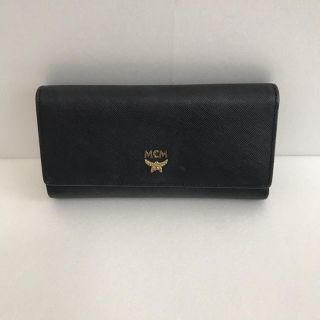 エムシーエム(MCM)のMCM 長財布　レザー　黒(財布)