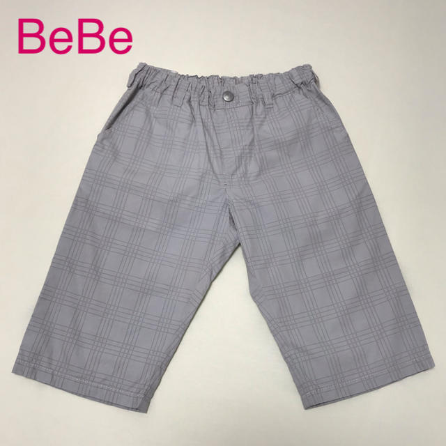 BeBe(ベベ)のハーフパンツ　ライトグレー キッズ/ベビー/マタニティのキッズ服男の子用(90cm~)(パンツ/スパッツ)の商品写真