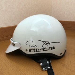 ホンダ(ホンダ)のホンダ タクト ヘルメット  ピーター フォンダサイン入り(ヘルメット/シールド)