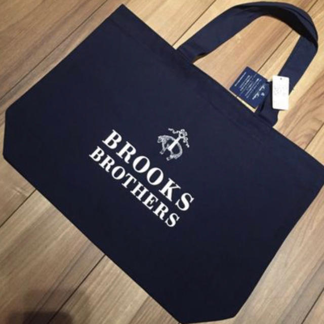 Brooks Brothers(ブルックスブラザース)の【タグ付き】BROOKS BROTHERS 大人気 トートバッグ 紺 メンズのバッグ(トートバッグ)の商品写真