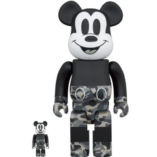 A BATHING APE(アベイシングエイプ)の【新品未開封】Bape mickey be@brick 400% 100正規品 エンタメ/ホビーのフィギュア(その他)の商品写真