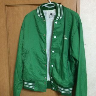 ウィゴー(WEGO)のスカジャン グリーン 緑 古着 (スカジャン)