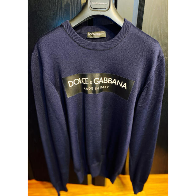 DOLCE&GABBANA(ドルチェアンドガッバーナ)の新品同様ドルチェ&ガッバーナD&Gニット46セーターSロゴマニア2019ss メンズのトップス(ニット/セーター)の商品写真