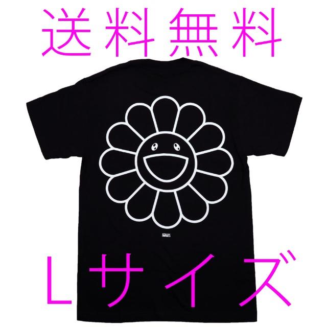 Tシャツ/カットソー(半袖/袖なし)FLOWER TEE Black Lサイズ フラワー ティー 村上隆 カイカイキ