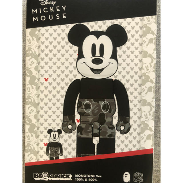 A BATHING APE(アベイシングエイプ)のBE@RBRICK mickey mouse bape キッズ/ベビー/マタニティのおもちゃ(ぬいぐるみ/人形)の商品写真