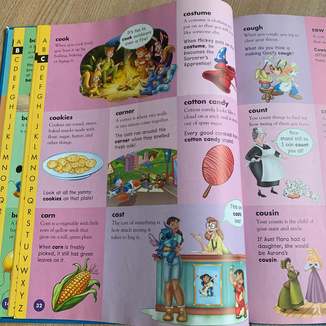 子供　英語　洋書　Picture Dictionary セット　ディズニー
