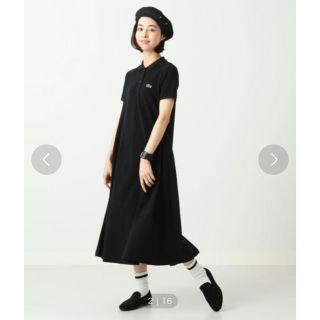 ビームス(BEAMS)の美品　ラコステ　別注ポロワンピース(ロングワンピース/マキシワンピース)