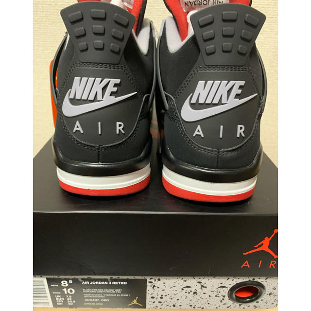 NIKE(ナイキ)のair jordan 4 AJ4 ジョーダン4 BRED 26.5 メンズの靴/シューズ(スニーカー)の商品写真