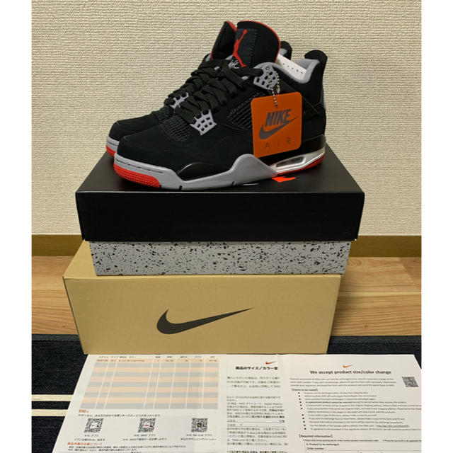 NIKE(ナイキ)のair jordan 4 AJ4 ジョーダン4 BRED 26.5 メンズの靴/シューズ(スニーカー)の商品写真