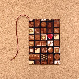 【 文庫本 】ブックカバー   ハンドメイド  チョコアソート(ブックカバー)