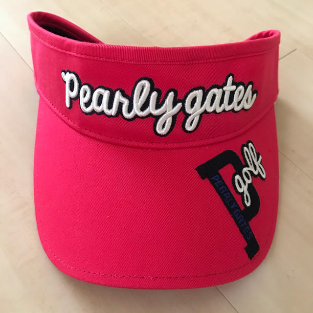 PEARLY GATES(パーリーゲイツ)のPGサンバイザー(PINK) レディースの帽子(キャップ)の商品写真