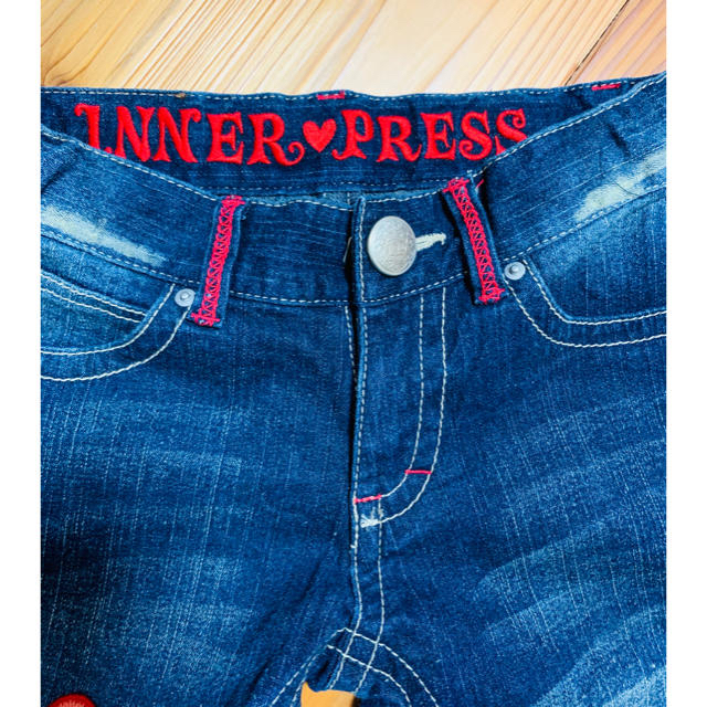 INNER PRESS(インナープレス)のINNERPRESS女児デニム130cm キッズ/ベビー/マタニティのキッズ服女の子用(90cm~)(パンツ/スパッツ)の商品写真