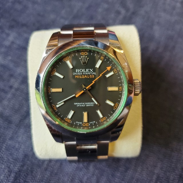 ミルガウス MILGAUSS 116400GV 黒文字盤 正規品メンズ