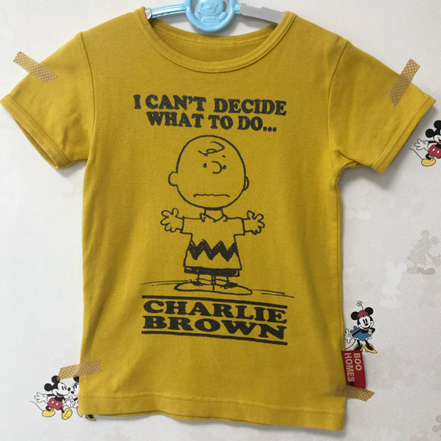 BOOFOOWOO(ブーフーウー)のBOO FOO WOO チャリーブラウン　Tシャツ　130 キッズ/ベビー/マタニティのキッズ服男の子用(90cm~)(Tシャツ/カットソー)の商品写真