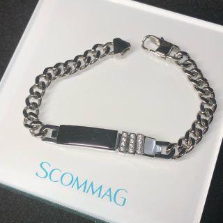 値下げ✩ScommaG レザーブレスレット　ホワイト　エスカマジー　BLESS