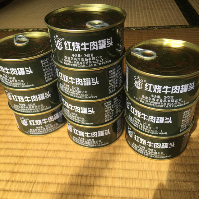 中国人民解放軍海軍用戦闘糧食レーション 牛焼肉缶詰340gx2 の 中国人民解放軍海軍用戦闘糧食レーション 牛焼肉缶詰340gx2 の