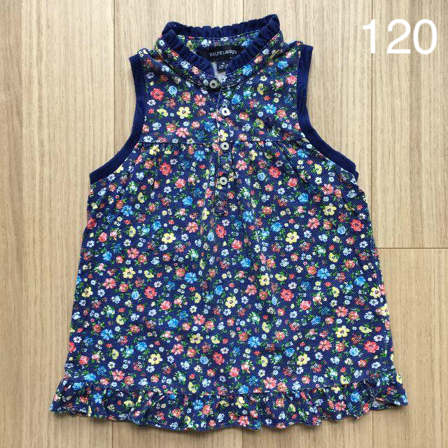 POLO RALPH LAUREN(ポロラルフローレン)のラルフローレンポロシャツノースリーブ120 キッズ/ベビー/マタニティのキッズ服女の子用(90cm~)(Tシャツ/カットソー)の商品写真