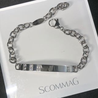 値下げ✩ScommaG レザーブレスレット　ホワイト　エスカマジー　BLESS