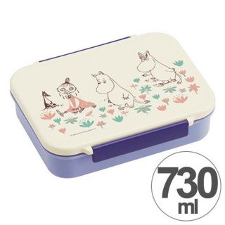 ムーミン(MOOMIN)の新品 ムーミン 食洗機対応タイトウェア お弁当箱 お花畑 730ml(弁当用品)