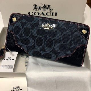 コーチ(COACH)の送料無料　COACH コーチ 長財布　デニム(財布)