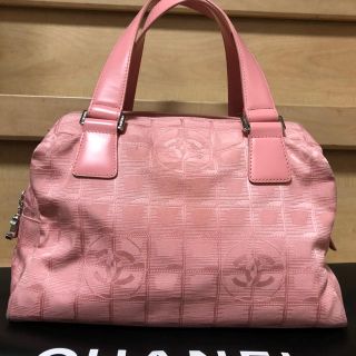 シャネル(CHANEL)のシャネルトラベルラインバッグ　ピンク(ハンドバッグ)