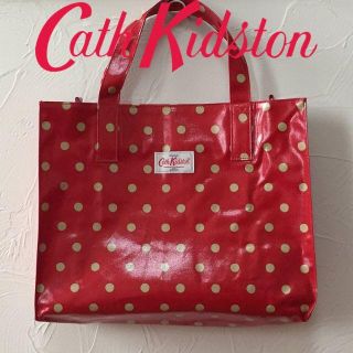 キャスキッドソン(Cath Kidston)の新品 キャスキッドソン キャリーオール スポットレッド(ハンドバッグ)