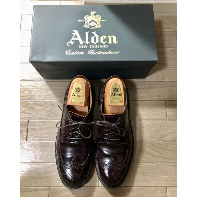 靴/シューズAlden オールデン 975 ロングウィング 7.5D 25.5cm 美品