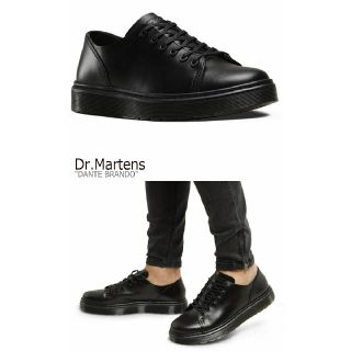 ドクターマーチン(Dr.Martens)の定14040円限定トリプルブラック!ドクターマーチン牛革レザースニーカー(スニーカー)