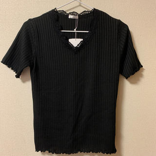 シマムラ(しまむら)のプチプラあや 襟レースTシャツ(Tシャツ(半袖/袖なし))
