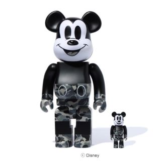 アベイシングエイプ(A BATHING APE)のMICKEY MOUSE × BAPE BE@RBRICK 100% 400%(キャラクターグッズ)