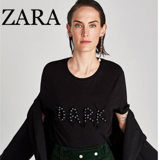 ザラ(ZARA)のZARA レディース　Tシャツ　Ｌ(Tシャツ(半袖/袖なし))