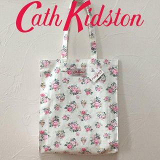 キャスキッドソン(Cath Kidston)の新品 キャスキッドソン コットンブックバッグ ブライヤーローズホワイト(トートバッグ)