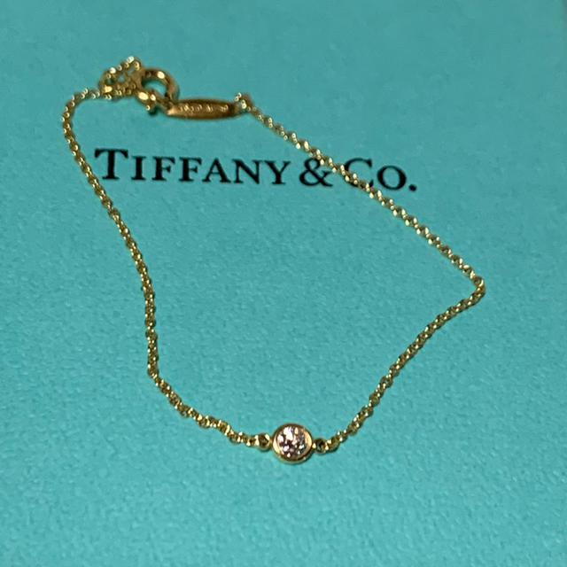 Tiffany & Co. - ティファニー ♡バイザヤードブレスレット0.08YG ひと粒