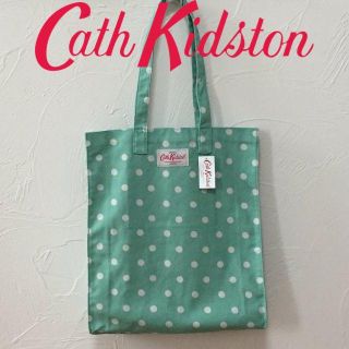 キャスキッドソン(Cath Kidston)の新品 キャスキッドソン コットンブックバッグ スポットヴィンテージグリーン(トートバッグ)