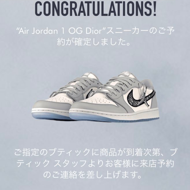 NIKE(ナイキ)のDior NIKE メンズの靴/シューズ(スニーカー)の商品写真