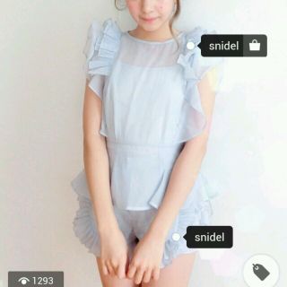 スナイデル(SNIDEL)のsnidel ﾌﾘﾙﾄｯﾌﾟｽ(シャツ/ブラウス(半袖/袖なし))