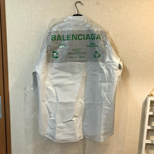 BALENCIAGA ビニールコーティングシャツ GR8購入 確実正規品