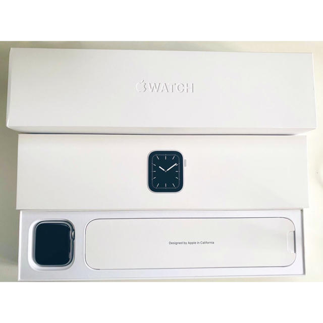 Apple Watch series5 44mm シルバーアルミニウム GPS