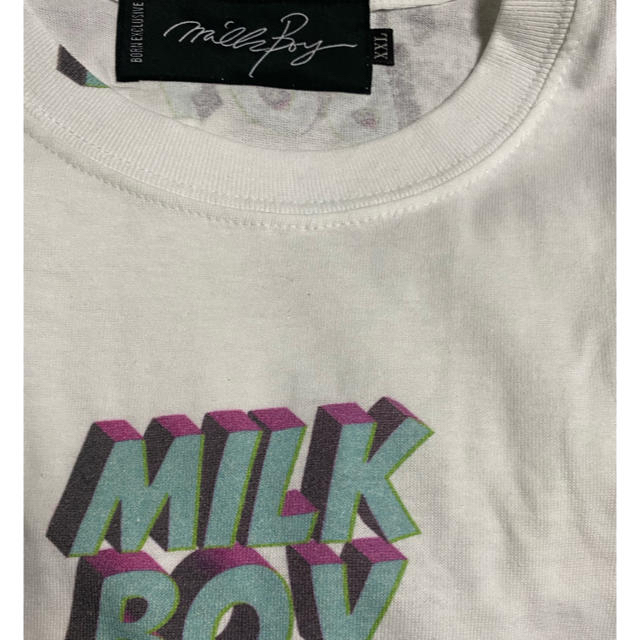 MILKBOY(ミルクボーイ)の新品　ミルクボーイ　ロゴプリ　ビッグTシャツ　XXL メンズのトップス(Tシャツ/カットソー(半袖/袖なし))の商品写真